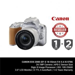 CANON EOS 200D (EF-S 18-55mm f4-5.6 IS STM) (Silver)