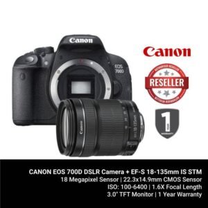 CANON EOS 700D DSLR Camera + EF-S 18-135mm f/3.5-5.6 IS STM