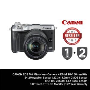 CANON EOS M6 Mirrorless Camera + EF-M 18-150mm Kits Silver